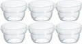 HARIO KB-10-BK One-Mouth Bowl, Made in Japan, Heat Resistant Glass, 3.4 fl oz (100 ml), Set of 6, Clear