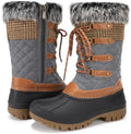 STQ Womens Winter Snow Boots, Waterproof Insulated Mid-Calf Duck Boots