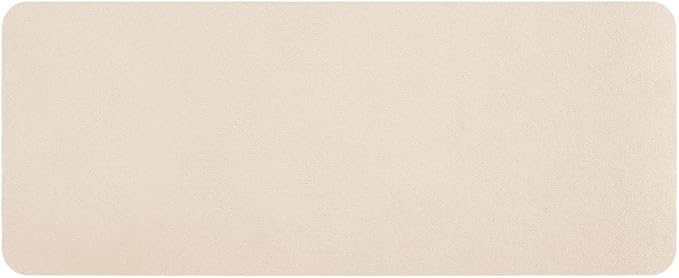 TYUU Bathroom Mat Quick Dry, Bathroom Rugs Non Slip Washable Thin Absorbent Bath Mat Fits Under Door Bathroom Floor Mat Perfect for Bath, Shower, or Sink 24"x60" Beige