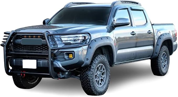 Black Horse Grille brush Bumper Guard Modular Black Compatible with 2016-2023 Toyota Tacoma-17A096402MA