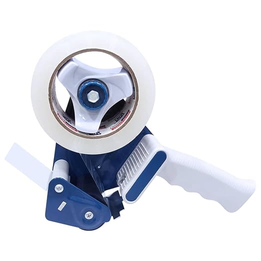 PERFECTAPE 3" Heavy Duty Packing Tape with 2 Tape Gun, 2 Rolls, 3" x 65Y | 2 pcs of Tape Gun Included, 2.7 mil, Clear, 65 Yards For Packaging, Shipping and Moving