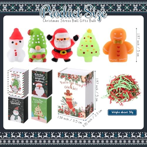 100 Sets Christmas Support Gifts 5 Styles Holiday Party Favors with Boxes