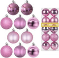 Bubblegun Pink 2.5" Christmas Balls Christmas Tree Decoration Ornaments Shatterproof Hanging Balls for Birthday Halloween Holiday Wedding Decorations Set of 10pcs