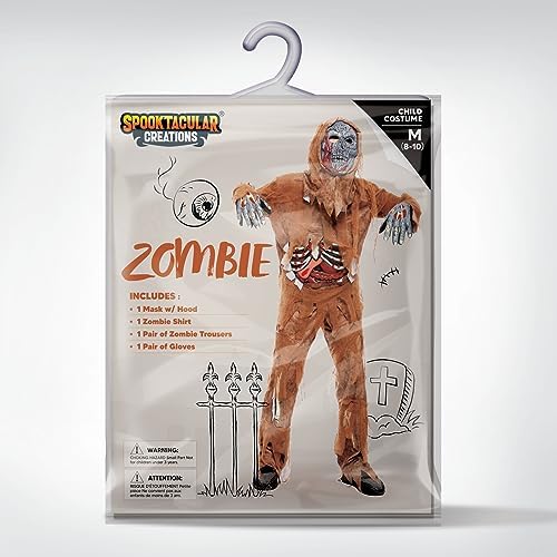 Spooktacular Creations Swamp Deluxe Skeleton Living Dead Zombie Costume for Halloween Kids Monster Role-Playing