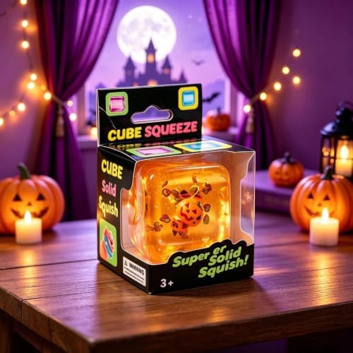 Halloween Ghost Bao Glitter-Squishy Stress Balls with Steamer Halloween Skull Slow-Rise Basket Stuffer Party Favors & Adult(#2)