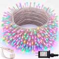 Dazzle Bright 300 LED Easter String Lights, 100 FT Colorful Connectable Waterproof String Lights Clear Wire with 8 Modes, Easter Decorations for Indoor Outdoor Party Yard Garden (Pastel)