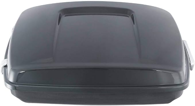 TCMT ABS Razor Gunship Gray Motorcycle Trunk Fit For Harley 2014-2025 Street Glide Special Road Glide Street Glide Road King Road Glide Special Pack