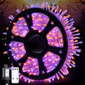 JMEXSUSS 600 LED Halloween Lights Outdoor, Orange Purple Halloween Lights