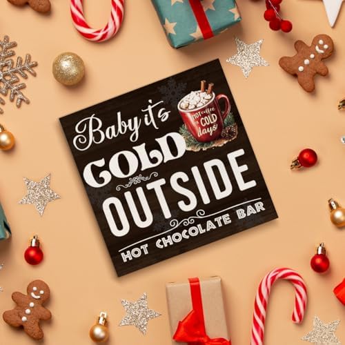 Hot Chocolate Bar Christmas Decorations - Winter Christmas Decor