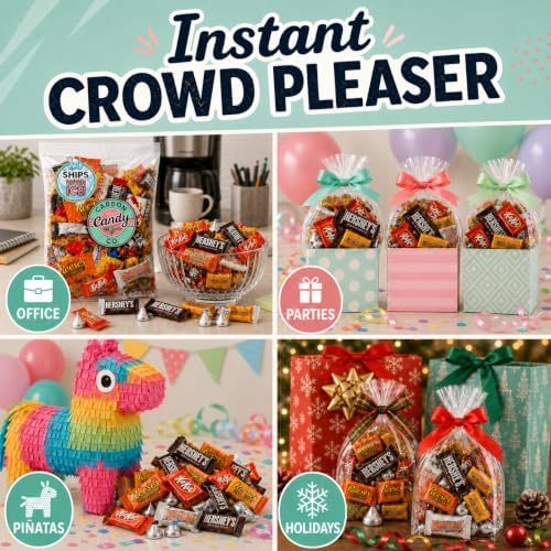 Halloween Chocolate Candy Variety Pack Assorted Pinata Mini Bars Bulk 12 lb