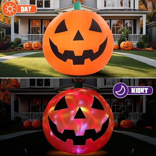 ZPISF 10 FT Halloween Inflatables Giant Pumpkin Outdoor Decorations