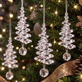 48 Pcs Christmas Tree Decoration Crystal Hanging Ornaments