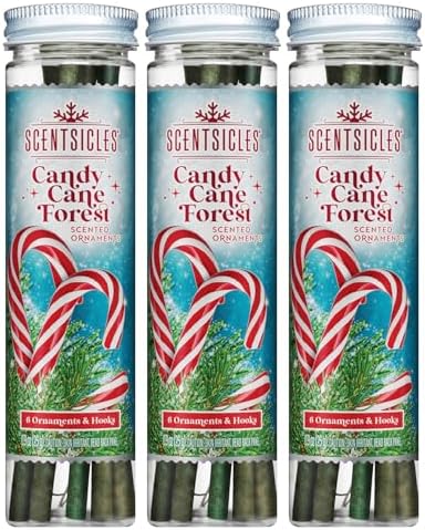 Scentsicles Candy Cane Forest Scented Christmas Ornaments 3 Pack
