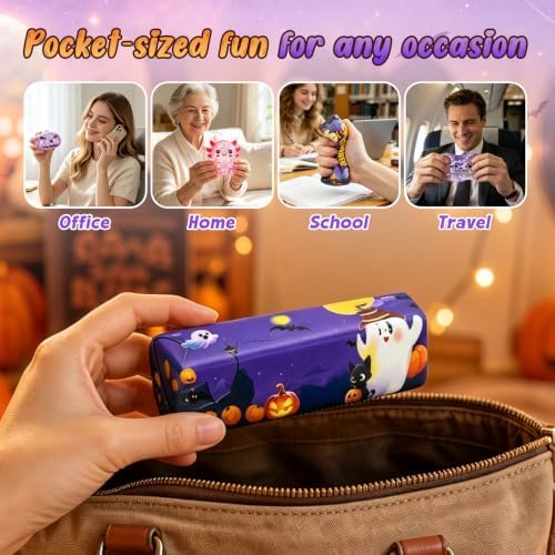 17Pcs Halloween Squishy Toys Kit, Slow Squeeze Squishies Fidget Toys Set