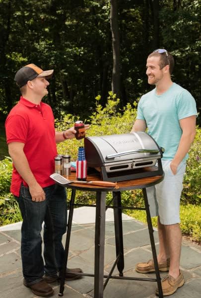 Cuisinart Gas Grill with Locking Lid, Portable, 8,000 BTU, 10 lbs.