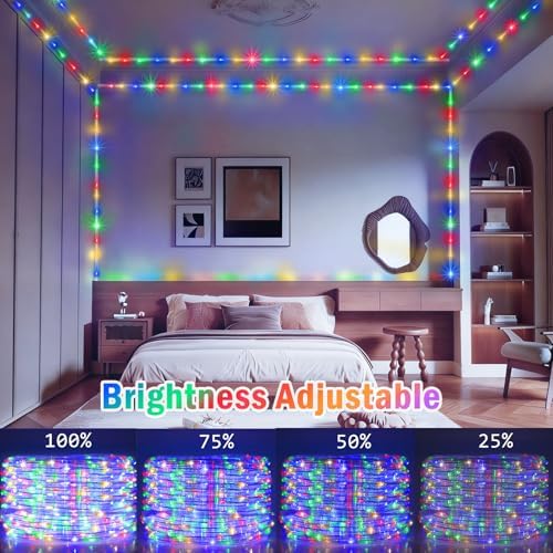 KNONEW 1000 LED Rope Lights Outdoor 170FT Rope Light for Outside Waterproof