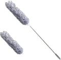2.8M Extended Chicken Feather Duster Extendable and Curved Ceiling Cleaning Broom Home Electrostatic Dust Collector(2.8m 2PCS clothA)