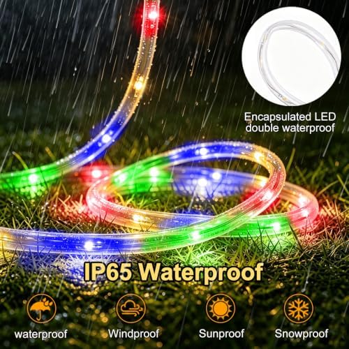 KNONEW 1000 LED Rope Lights Outdoor 170FT Rope Light for Outside Waterproof