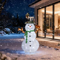 VINGLI 4FT Lighted Snowman Christmas Decorations Outdoor Indoor, Prelit 90 LED Snowman Home Yard Decor with Stakes, Weatherproof Xmas Holiday Winter Front Porch Lawn Garden Patio Pathway Display