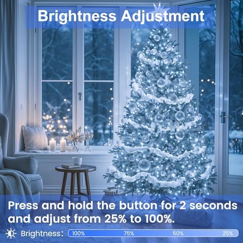 100 LED Connectable String Lights, 33FT Christmas Lights Outdoor Indoor