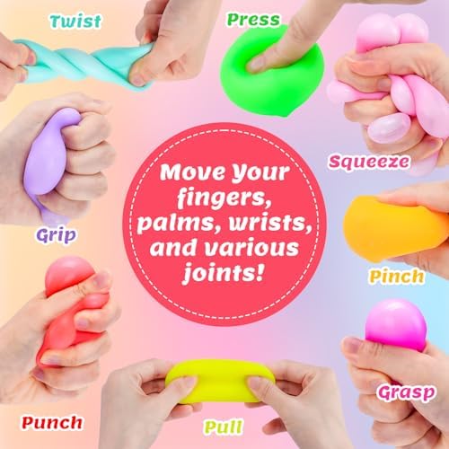 VISCOO 36 Pack Slow Rising Stress Cube, Stress Balls Fidget Squishy Toys