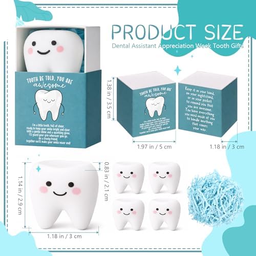 24 Sets Dental Gifts Tooth Toys with Boxes, You are Awesome Party Favors