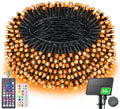 LitHome 34 Colors Solar String Lights Outdoor with Remote, 50 FT 150 LED