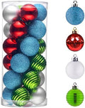 Valery Madelyn Small Christmas Tree Decorations Ball Ornaments 24ct 1.57"