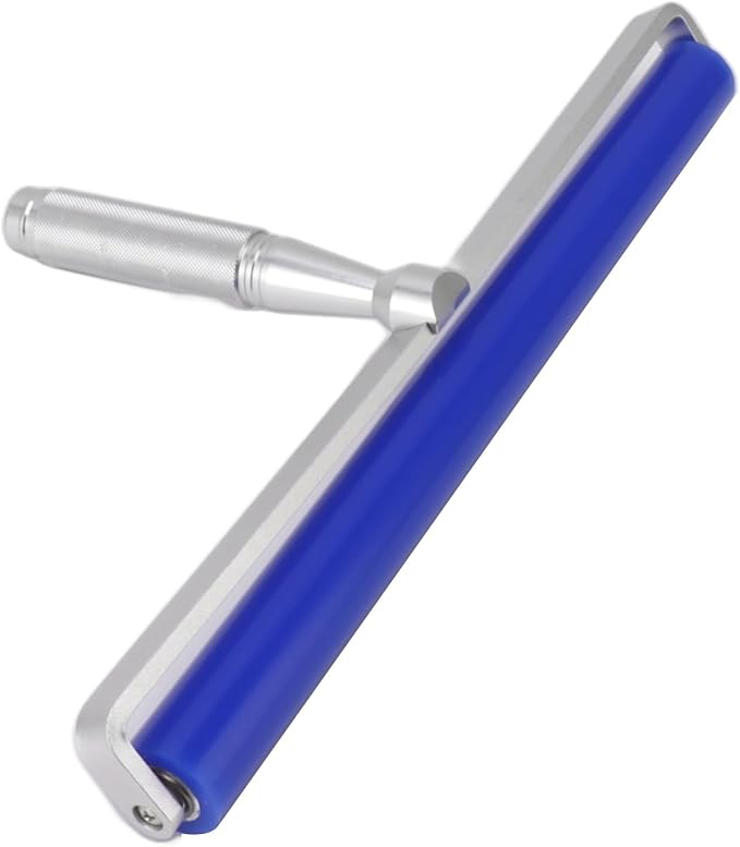 Silicone Manual Lint Remover Roller with Ergonomic Metal Handle Reusable Static Cleaner for Clothes Furniture Pet Hair 12 16 24 Inch