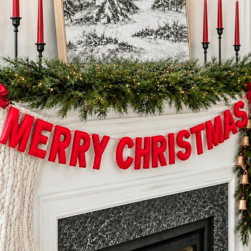 Christmas Decorations - 6.6 Ft Merry Christmas Banners Christmas Decor