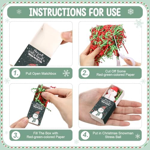 24 Sets Winter Break Gifts Snowman Holiday Party Favors with Boxes
