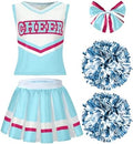 Spooktacular Creations Halloween Girl Cheerleader Costume, Cheer Uniform Set, Cheerleading Outfit for Halloween DressUp Party