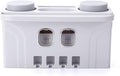 Toothbrush Rack Toothbrush Rack Free Punching Mouthwash Toothbrush Cup Wall-Mounted Bathroom Wall-Mounted Wall-Mounted Integrated Toothpaste Squeezer Bathroom Toothbrush Holder(C)