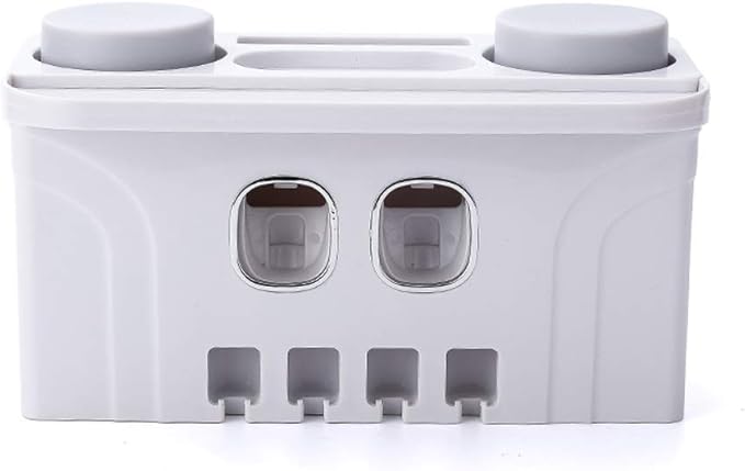Toothbrush Rack Toothbrush Rack Free Punching Mouthwash Toothbrush Cup Wall-Mounted Bathroom Wall-Mounted Wall-Mounted Integrated Toothpaste Squeezer Bathroom Toothbrush Holder(C)