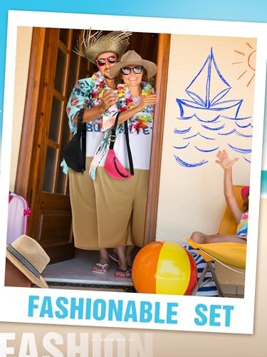 12 Pcs Adult Tacky Tourist Costume, Couples