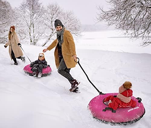 Slippery Racer Heavy Duty Commercial Snow Tube, Hard Bottom, Cushion Insert, Canvass Cover-42”