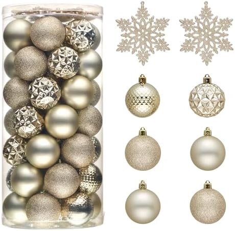 Valery Madelyn 50ct Christmas Tree Decorations Ball Ornaments 2.36 Inches