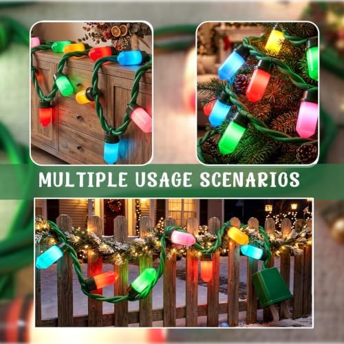 Christmas Decorations - 17Ft Christmas Giant Plug String Lights