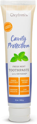 Oxyfresh Premium Cavity Protection – Fresh Mint Fluoride Toothpaste | Unique Non-Staining Fluoride Helps Keep Teeth White – Helps Fight Cavities, Plaque & Tartar – Strengthen Sensitive Enamel