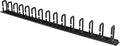 StarTech 20U Vertical Server Rack Cable Manager, D-Ring, 2.8ft (CMVER20UD) | Network rack cord manager panel, D-ring hooks, 2.8ft (0.85m) wire organizer, Improves airflow and passive cooling, Steel
