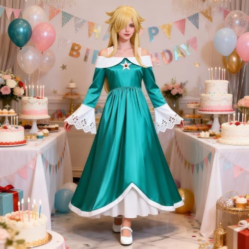 Royal Princess Costume Women Adult Halloween Dress with Accessories Set
