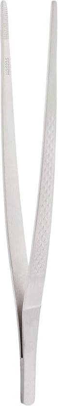 Mercer Culinary 18-8 Stainless Steel Precision Plus Chef Plating Tong, Straight, 6-1/8 Inch