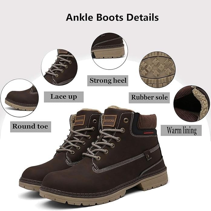 Eagsouni Mens Womens Winter Snow Boots