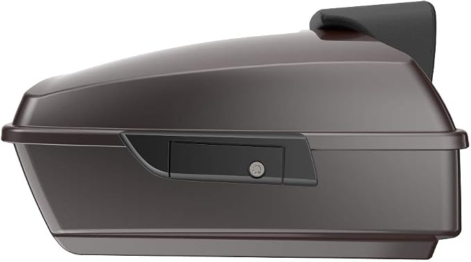 Advanblack Road Glide Tour Trunk Pack Sumatra Brown Chopped Tour Trunk Pack Backrest Pad for '97-'25 Harley Touring Road King Street Glide Electra Glide CVO models