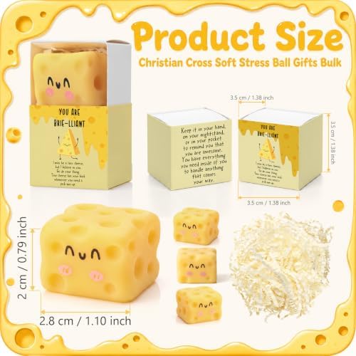 24 Sets Inspirational Cheese Pun Funny Gifts Party Favors
