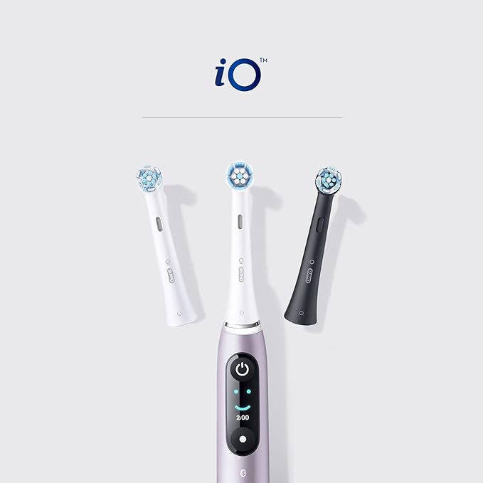 Oral-B iO Gentle Care Replacement Toothbrush Heads, Soft Bristles, 4 Count, Compatible with Oral-B iO