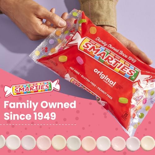 Smarties Candy Bulk Rolls Original Flavor - Gluten & Vegan Free - Classic Sweetness From Family Owned Company Since 1949, Peanut Free & Dairy Free - Perfect Halloween Candy - 5 Pound Bag (Pack of 2)