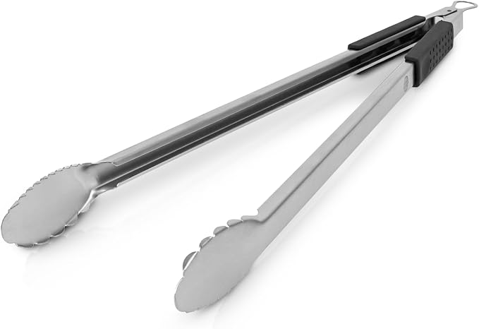 Fire Pit Wood Tongs 24-inch Long for Loading (12 lbs. Max Lift) with Safety Hand Grips for Fire Rings, Campfires, and Fireplaces, Outdoor or Indoor