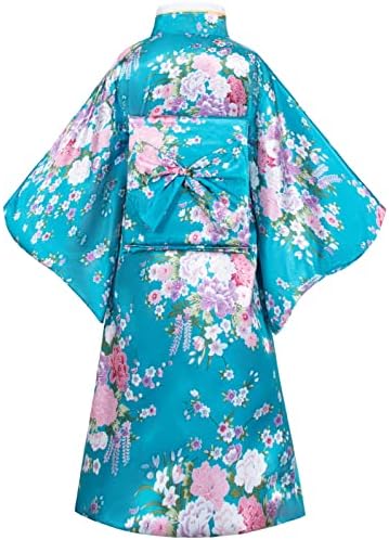 Japanese Traditional Dress Kimono Robe for Kids Girls Costume