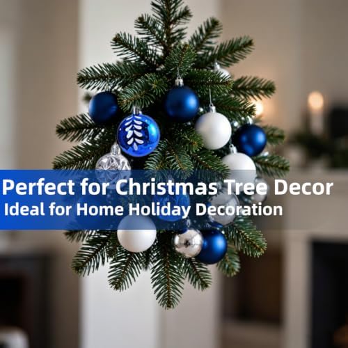 130ct Shatterproof Christmas Ornaments Red & White Candy Cane